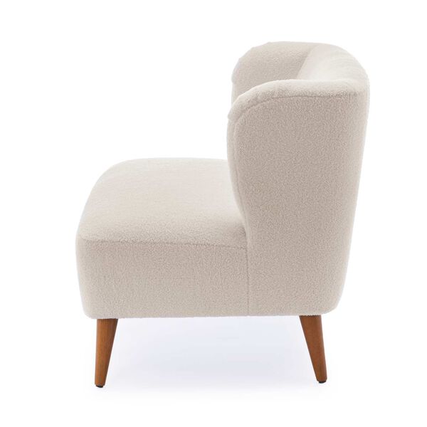 Vesper Boucle White Accent Chair, image 4