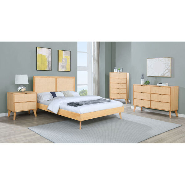 Ivy Natural Queen Bed Frame with Headboard, image 2