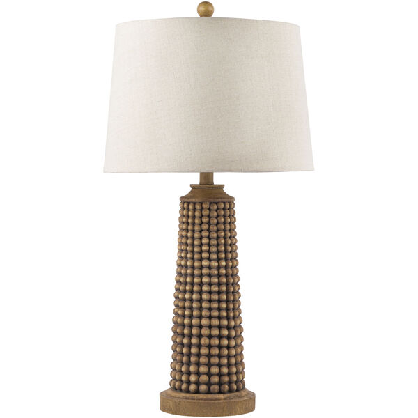 Kaul Brown and Ivory Table Lamp, image 1