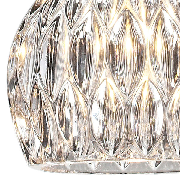 Kersey Satin Nickel 5-Inch One Light Mini Pendant, image 5