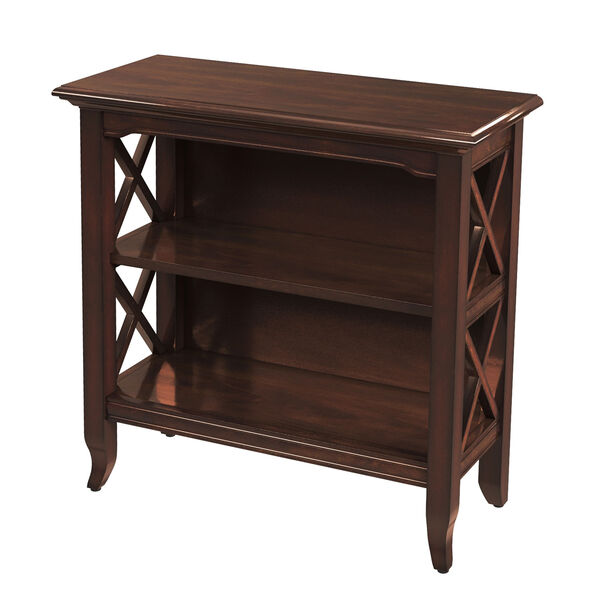 Cherry Distressed Low Bookcase, image 1