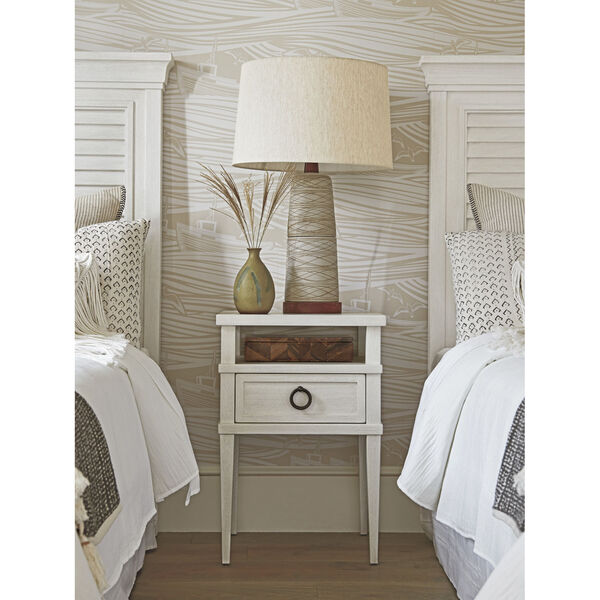 Ocean Breeze White Collier Night Table, image 2