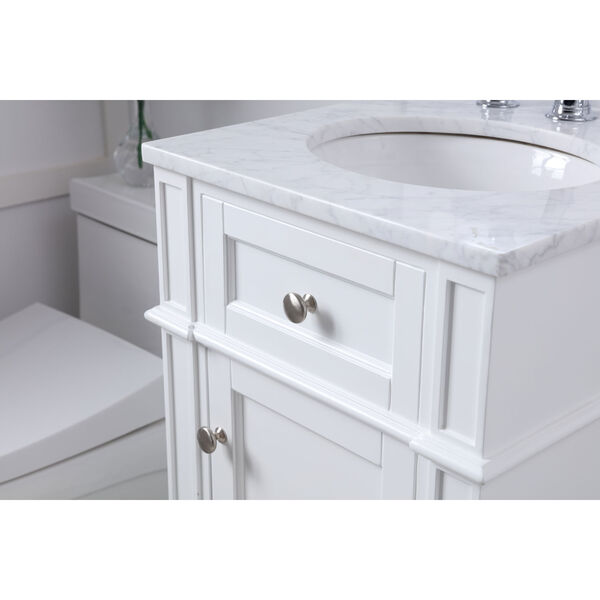 Park Avenue White 18-Inch Vanity Sink Set, image 5