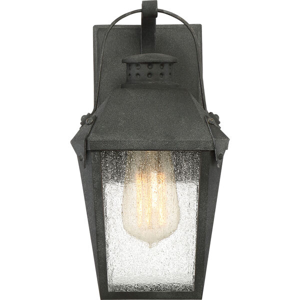 Carriage Mottled Black 6-Inch One-Light Outdoor Wall Lantern, image 4