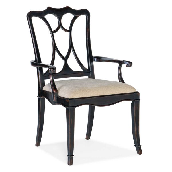 Charleston Black Cherry Arm Chair, image 1