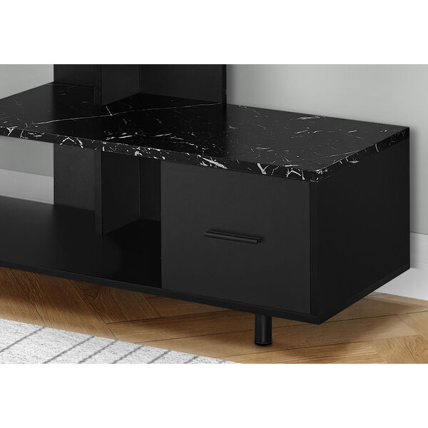Black Marble Art Deco TV Stand, image 3