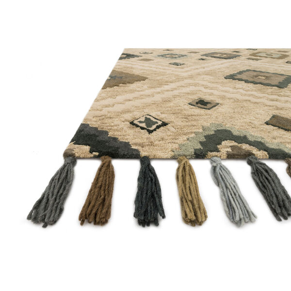 Crafted by Loloi Zagora Beige Multicolor Rectangle: 3 Ft. 6 In. x 5 Ft. 6 In. Rug, image 2