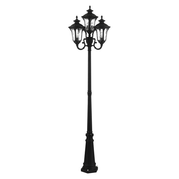 Oxford Textured Black Four-Light Outdoor Post Lantern, image 2