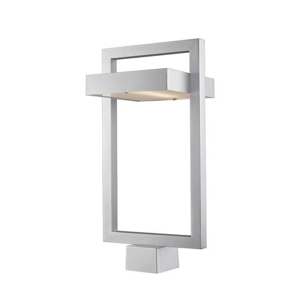 Luttrel Silver LED Outdoor Post Mount, image 1