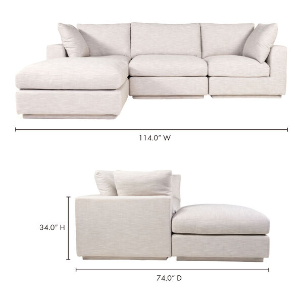 Justin Gray Lounge Modular Sectional Sofa, image 6