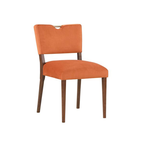 Bonito Burnt Orange and Walnut Dining Chair, Set of 2, image 3