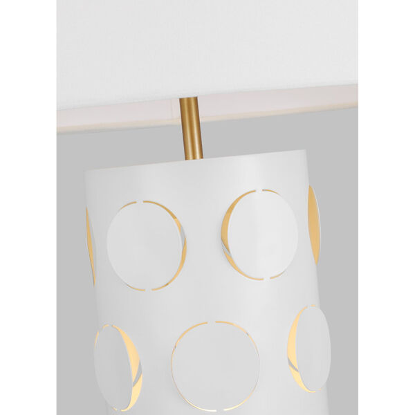 Dottie Burnished Brass Two-Light LED Table Lamp, image 3