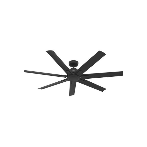 Downtown Matte Black 60-Inch Ceiling Fan, image 1