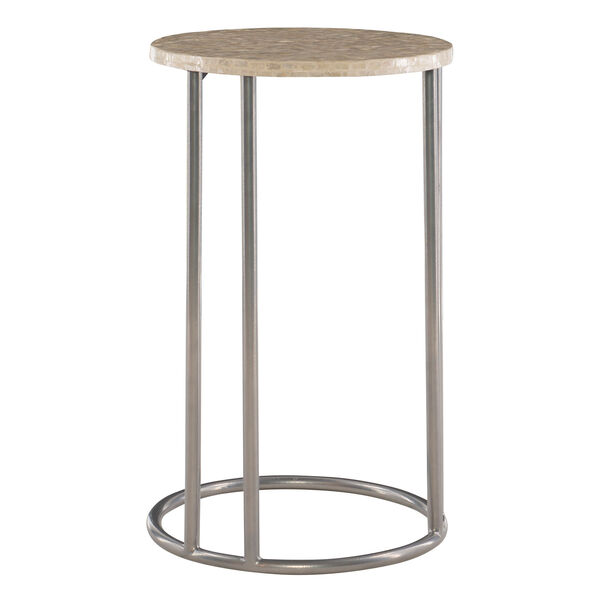 Tristan Silver Round C Table, image 1