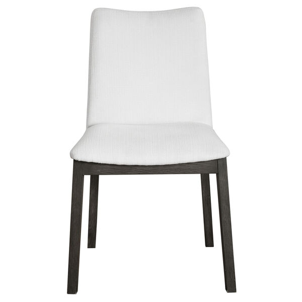 Delano White Armless Chair, Set of 2, image 1