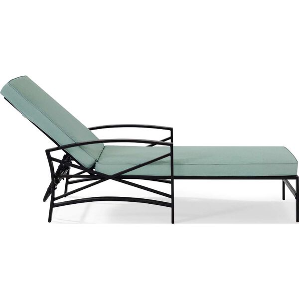 Kaplan Mist Oil Rubbed Bronze Outdoor Metal Chaise Lounge, image 5