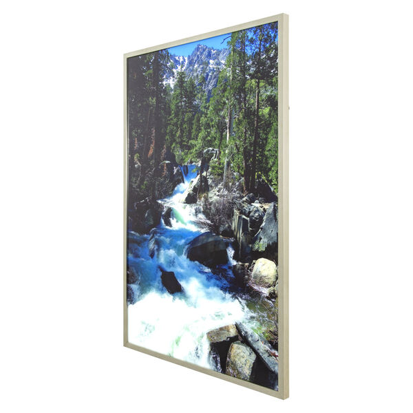 Multicolor Tempered Glass Vertical Eagle Falls Wall Decor, 32 W x 1 D x 47 H, image 2