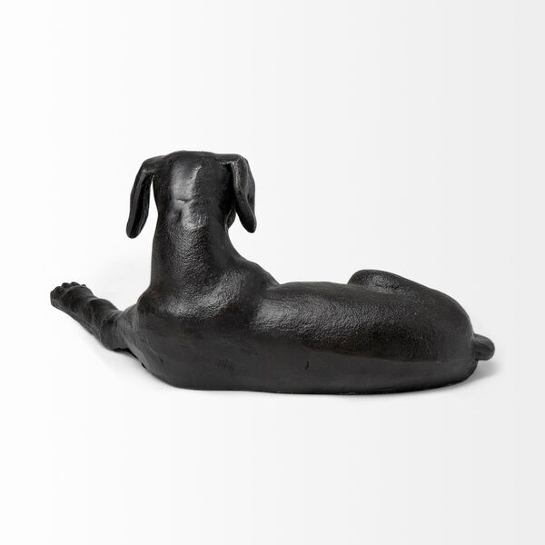 Czar Black Cast Metal Labrador Retriever Figurine, image 4