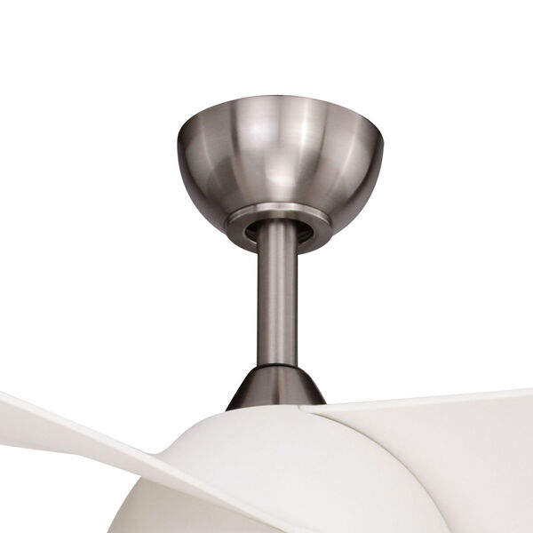 Odell Brushed Nickel and Matte White 52-Inch LED Ceiling Fan, image 3