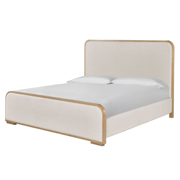 Nomad White and Tech Oak Complete Queen Bed - (Open Box), image 2