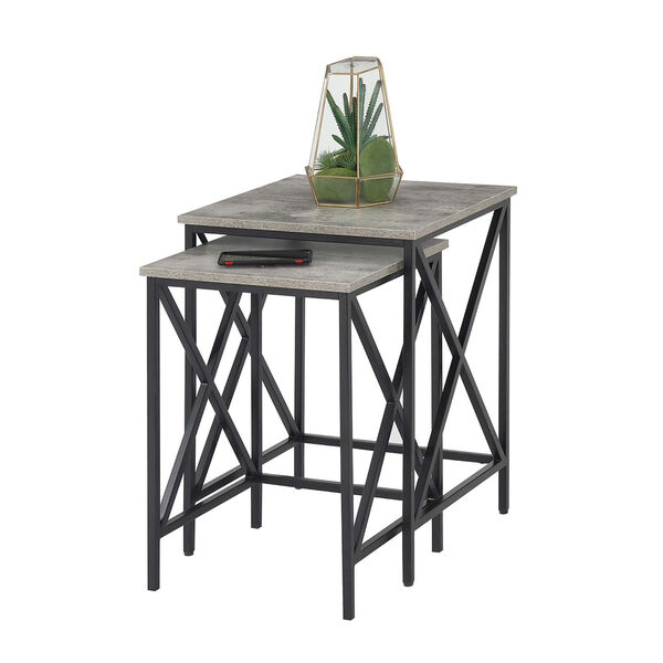 Tucson Faux Birch 18-Inch Nesting End Table, image 2