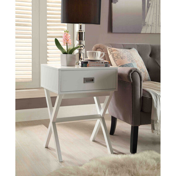 Designs2Go White End Table, image 3