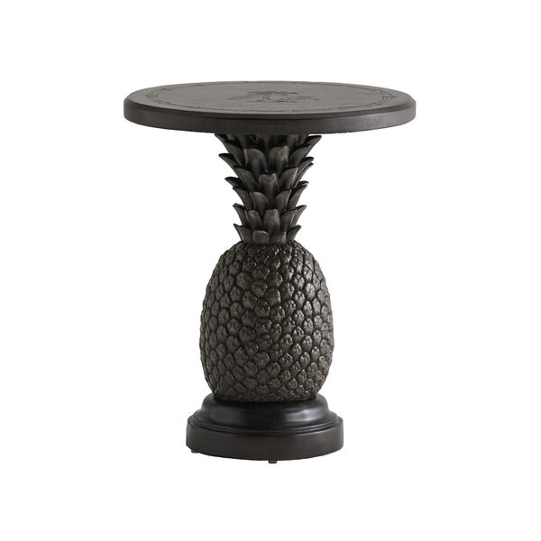 Alfresco Living Weathered Driftwood and Charcoal Gray Pineapple Table, image 1