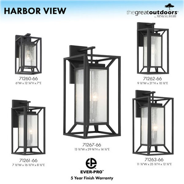 Harbor View Sand Coal Four-Light Outdoor Wall Mount, image 3