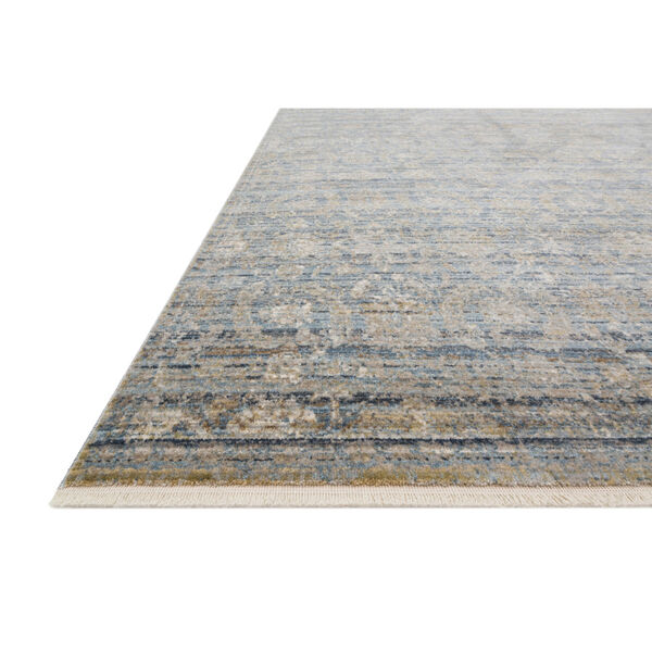 Claire Ocean and Gold 2 Ft. 7 In. x 9 Ft. 6 In. Power Loomed Rug, image 5