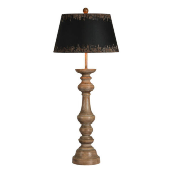 Charlotte Distressed Brown and Black One-Light Table Lamp Set of Two, image 1