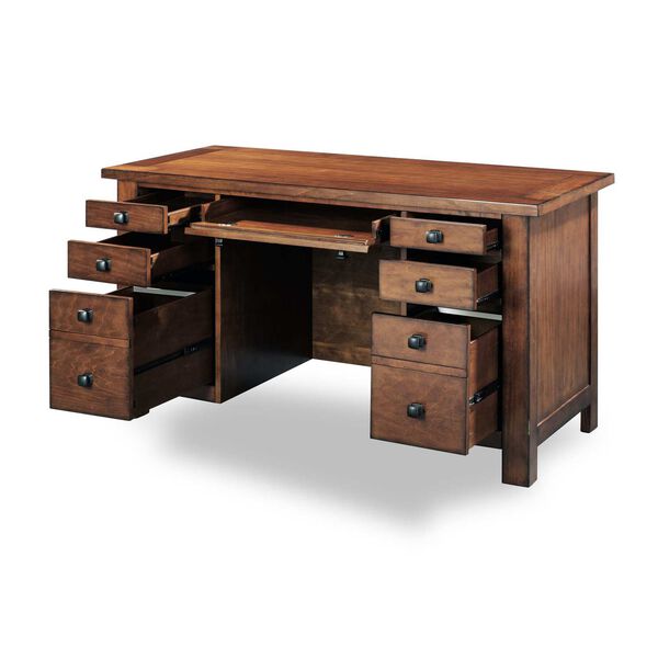 Tahoe Brown Executive Desk with Drawers, image 2