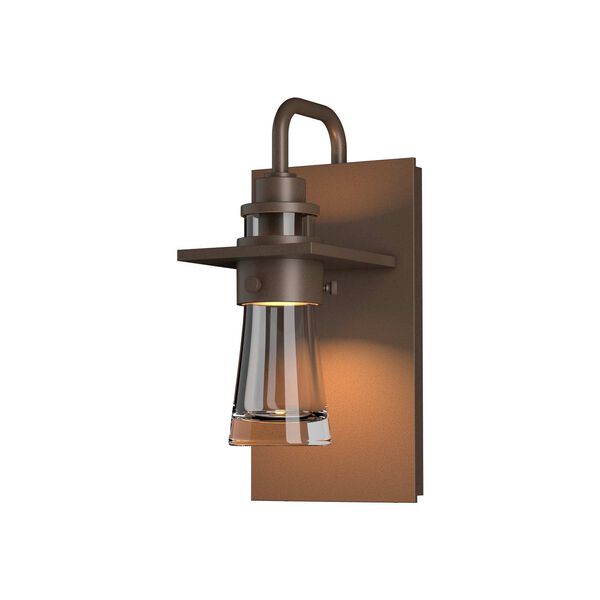Erlenmeyer Coastal Bronze One-Light Outdoor Sconce with Clear Glass, image 2