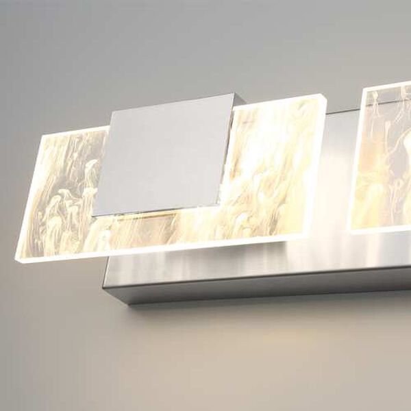 Kasha Chrome Nickel Three-Light Integrated LED Bath Vanity, image 3
