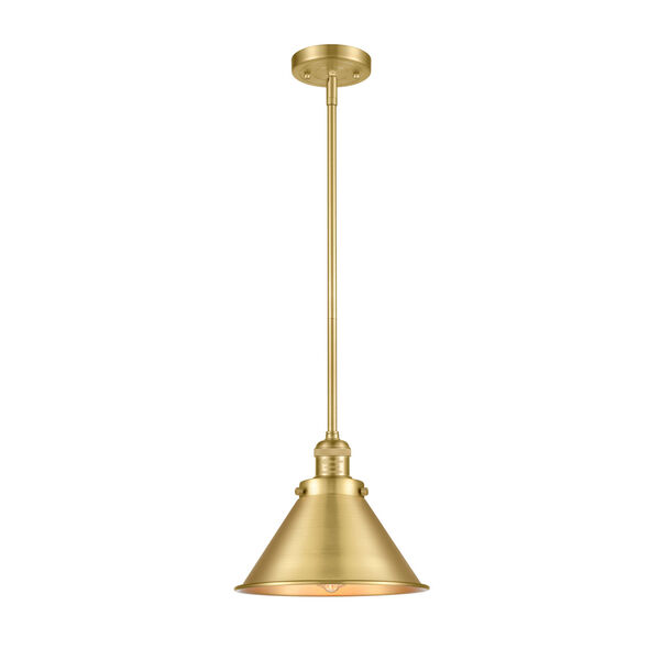 Briarcliff Satin Gold LED Mini Pendant, image 1