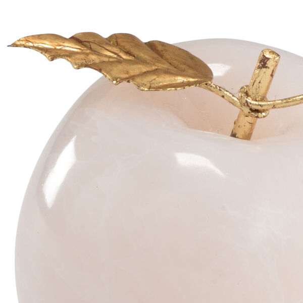 White and Gold Apple Decorative Object, image 2