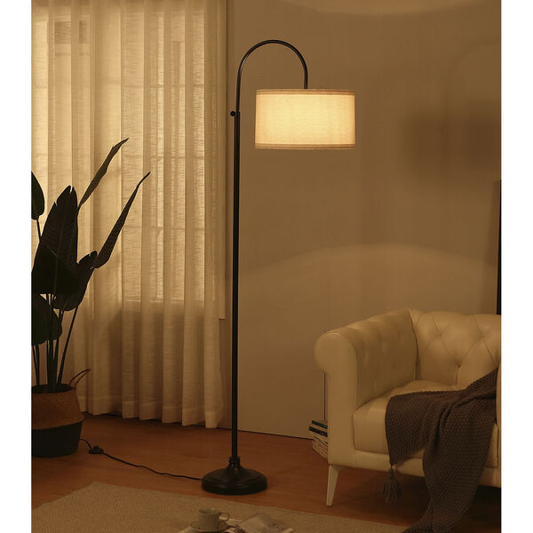 Nora Black LED Floor Lamp, image 4