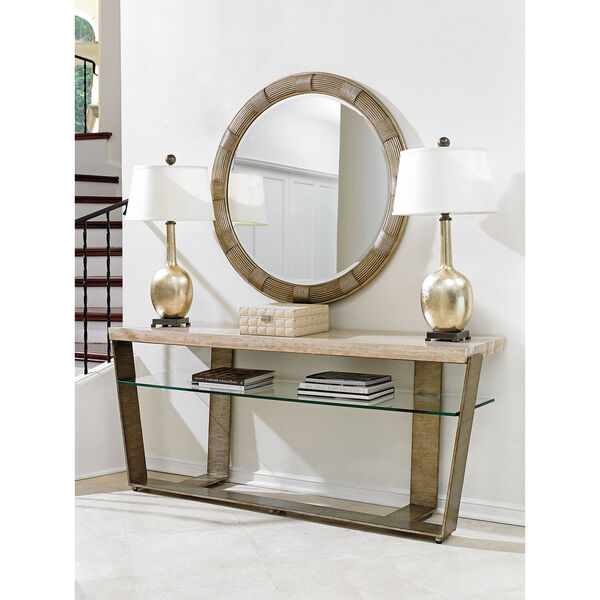 Laurel Canyon Gold Beverly Round Mirror, image 3