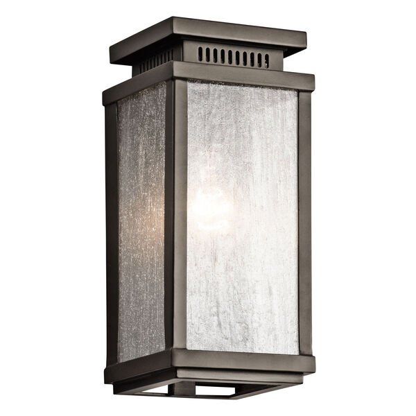 Manningham Olde Bronze One Light Small Outdoor Wall Sconce, image 1