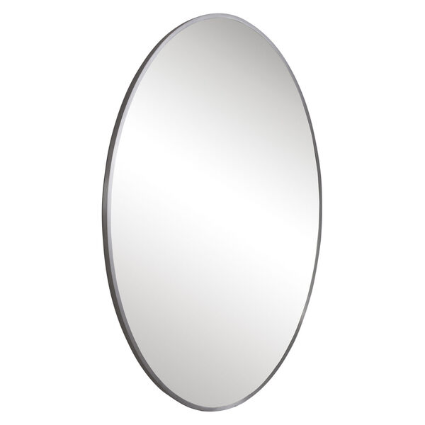 Williamson Brushed Nickel 25-Inch Oval Mirror, image 3