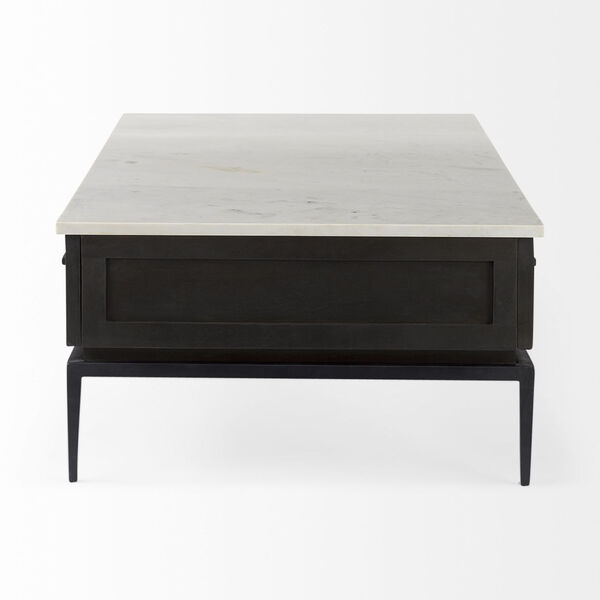 Divina Dark Brown and White Coffee Table, image 2