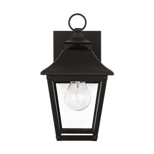 Galena Textured Black Six-Inch One-Light Outdoor Wall Mount, image 1