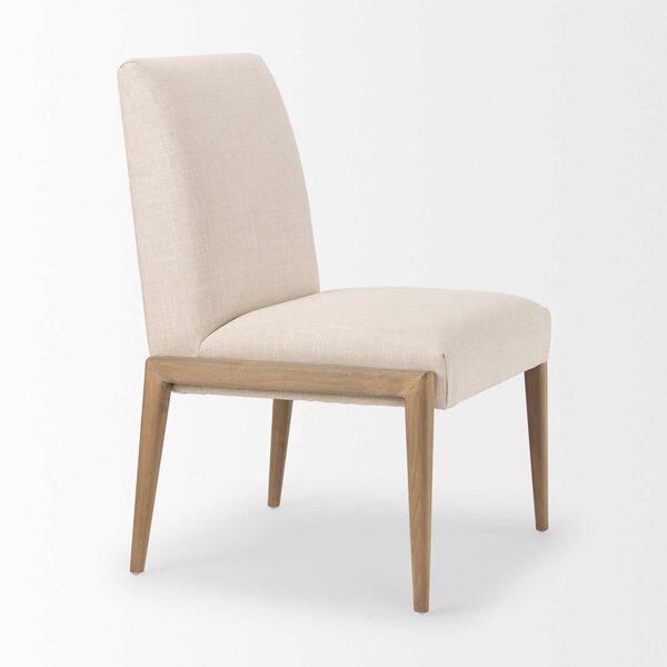 Palisades Cream Upholstery Armless Dining Chair, image 6