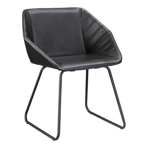 Miguel Matte Black Dining Chair, image 1