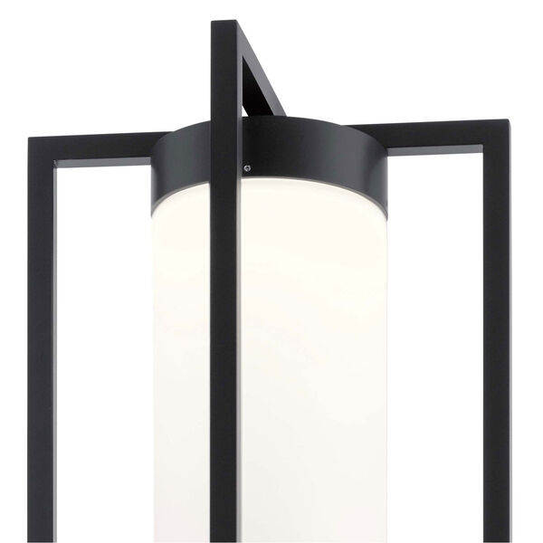 Drega Black LED Outdoor Post Lantern, image 2