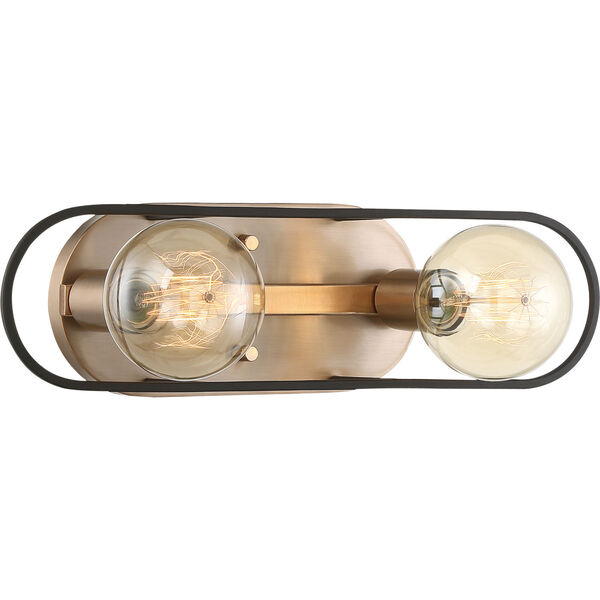 Chassis Brass Two-Light Vanity, image 1