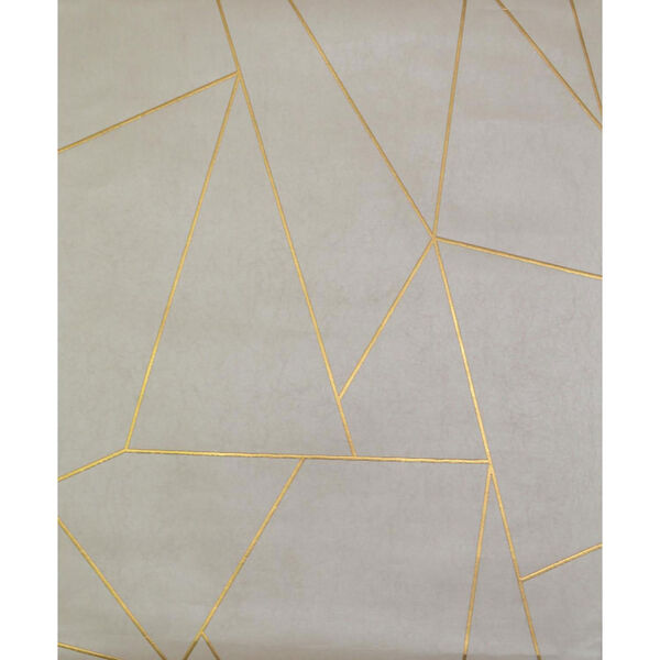 Antonina Vella Modern Metals Nazca Almond and Pearl Wallpaper - SAMPLE SWATCH ONLY, image 1