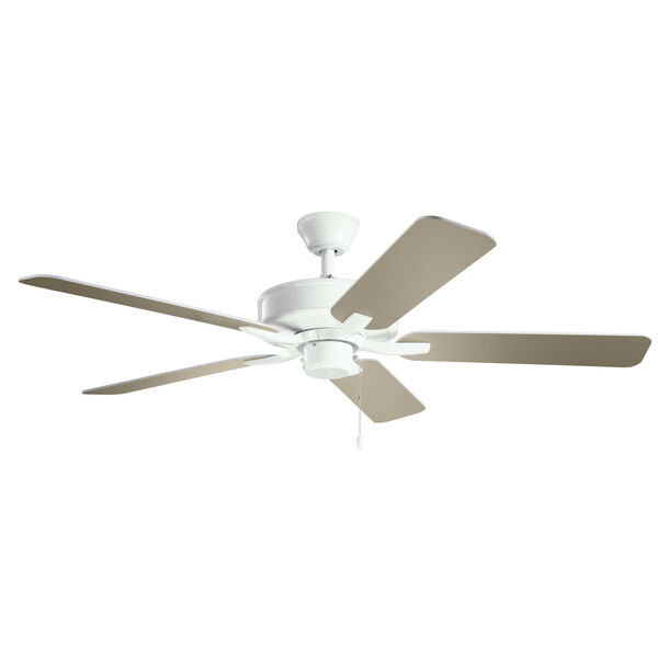 Basics Pro White 52-Inch Ceiling Fan, image 1