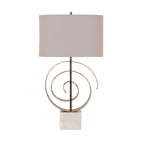 Imari Forged Gray and Gold Solder One-Light Table Lamp, image 6