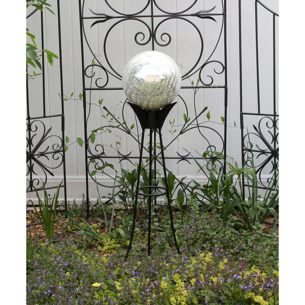 Gazing Globe Stand, 34 Inch High Spiked, image 5
