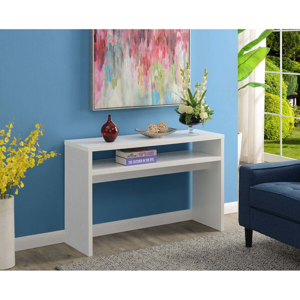 Northfield White Honeycomb Particle Board Deluxe Console Table, image 3